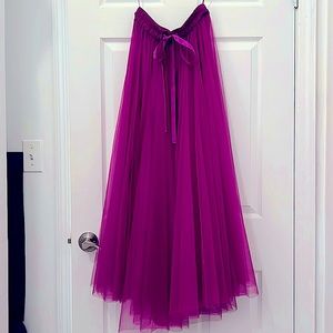 Fuchsia Tulle Skirt